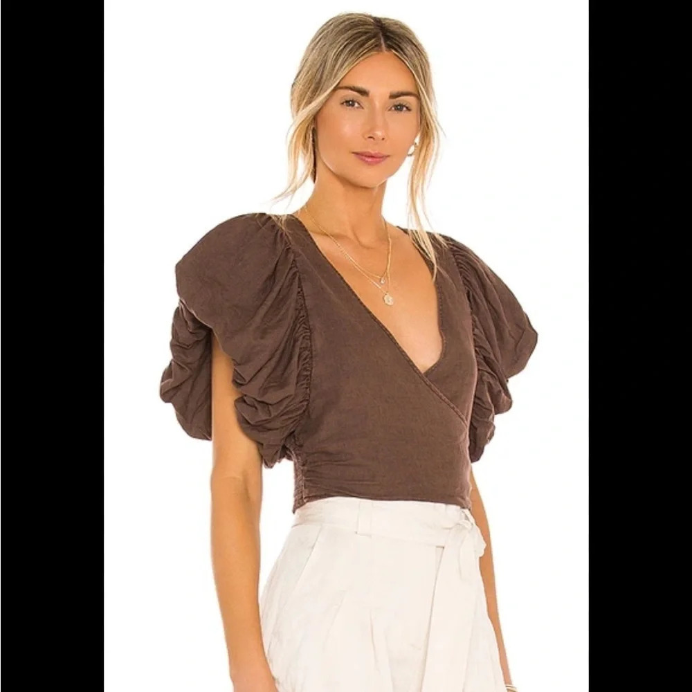 FREE PEOPLE CANT GET ENOUGH WRAP TOP